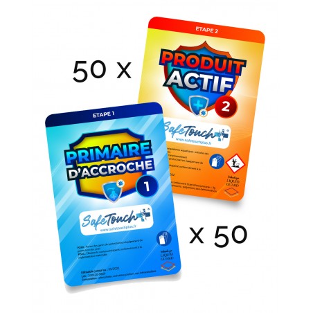 pack de 50 lingettes safe touch +